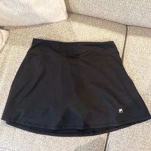 Black FILA Tennis Skirt